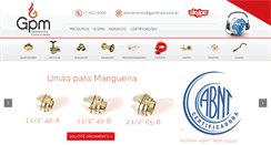 Desktop Screenshot of gpmbrasil.com.br
